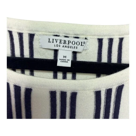 LIVERPOOL LOS ANGELES | Navy Striped Dolman Top – Size M NWT - Picture 4 of 12